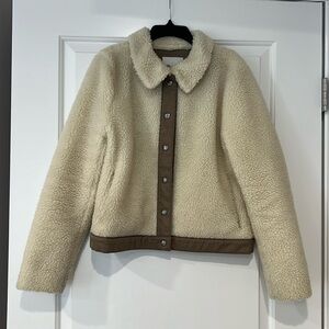 Madewell Sherpa bomber jacket